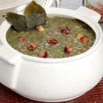 crerme de lentilha com bacon